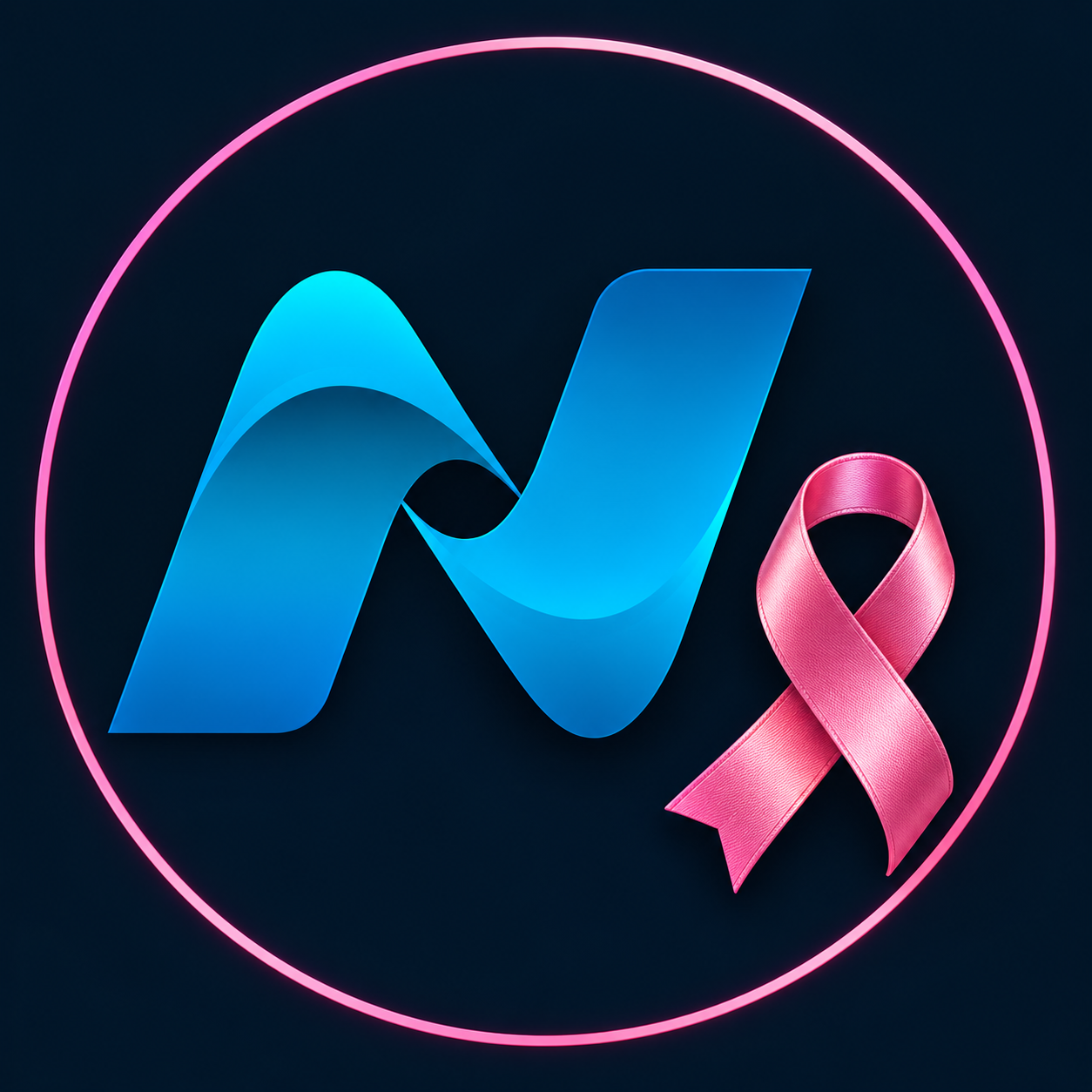 Conceito 1, Outubro Rosa: Avatar, laço rosa em destaque na campanha.